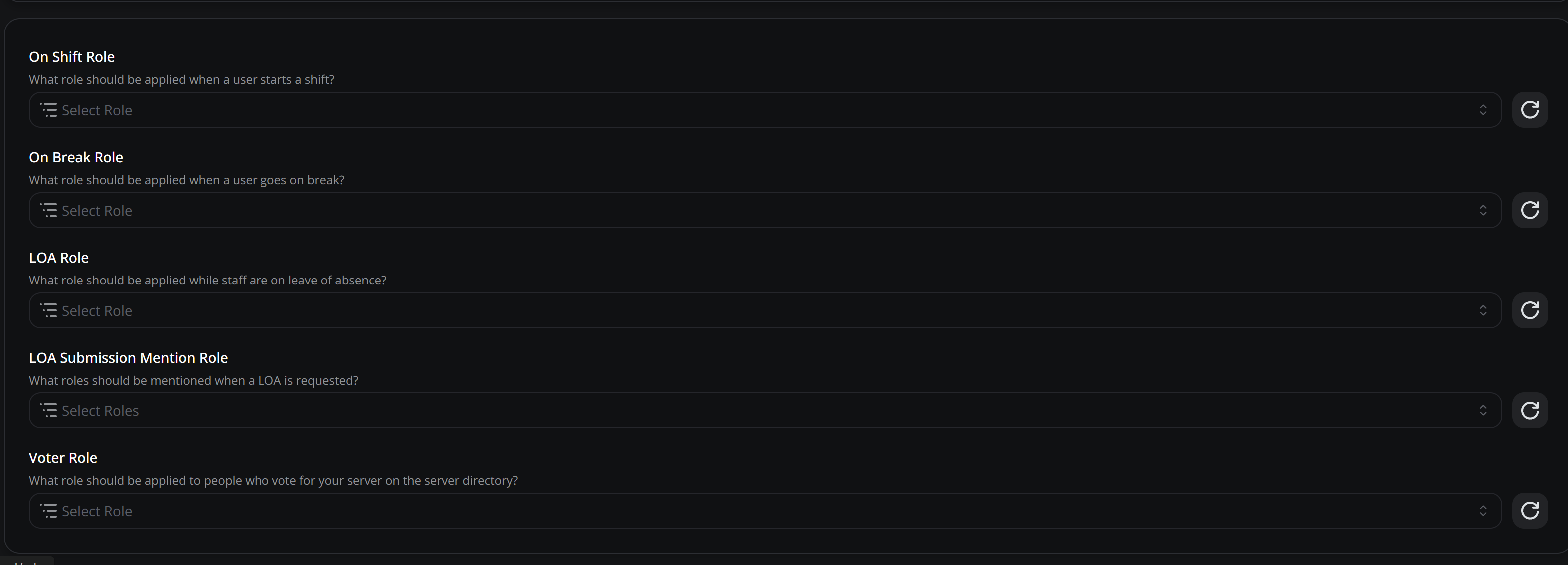 discord integration settings