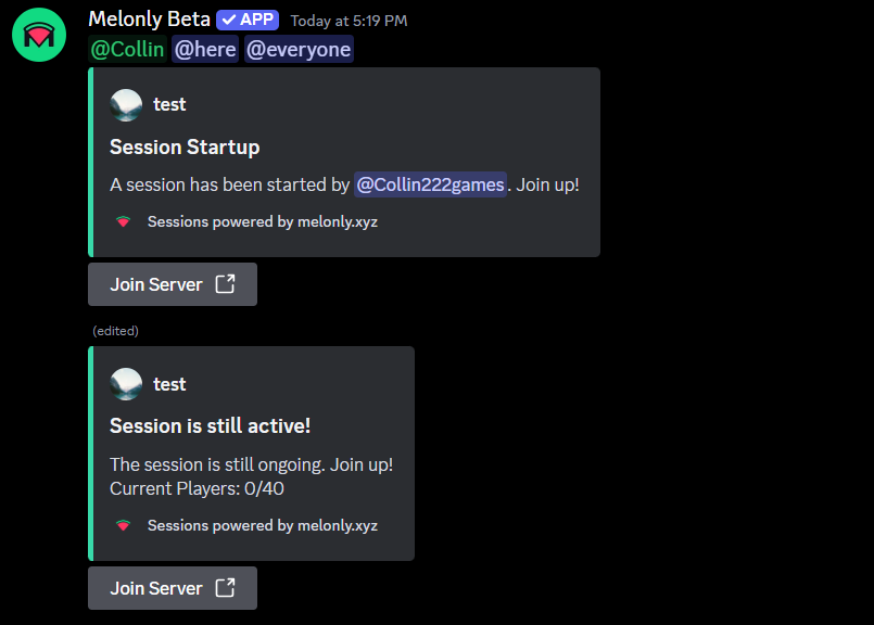 Customize & Announce Sessions