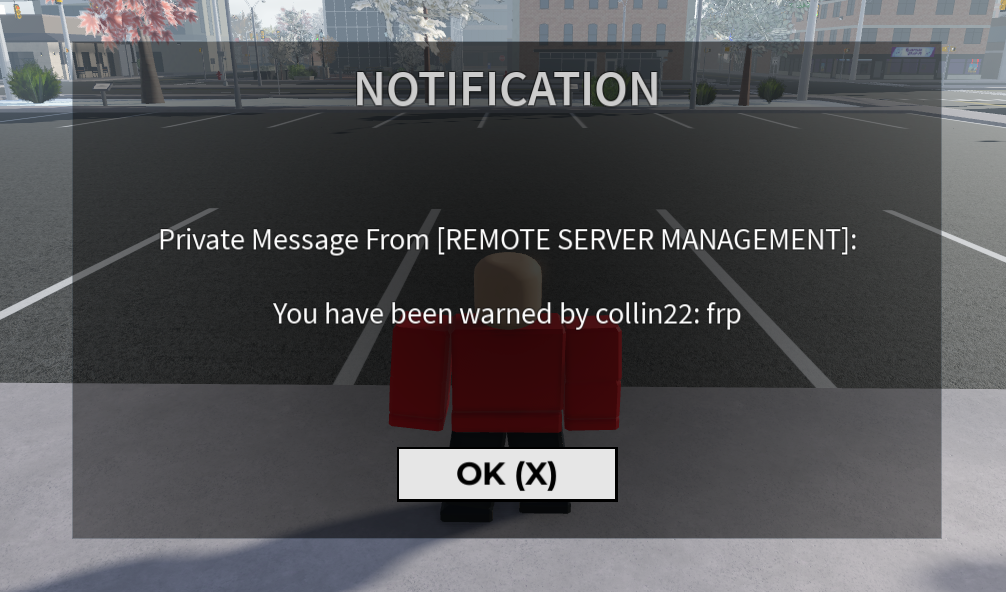 ER:LC warning private message